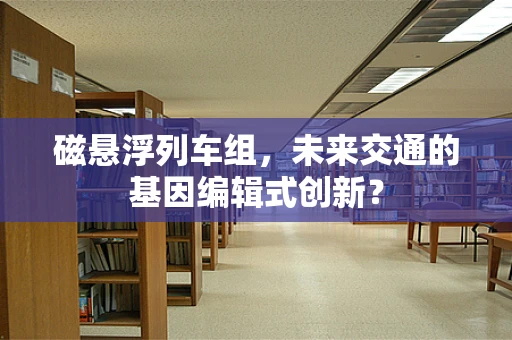磁悬浮列车组，未来交通的基因编辑式创新？