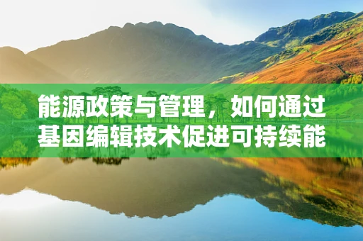 能源政策与管理，如何通过基因编辑技术促进可持续能源发展？