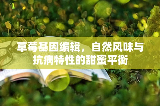 草莓基因编辑，自然风味与抗病特性的甜蜜平衡