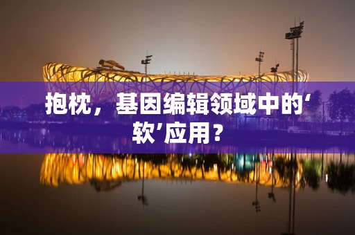 抱枕，基因编辑领域中的‘软’应用？