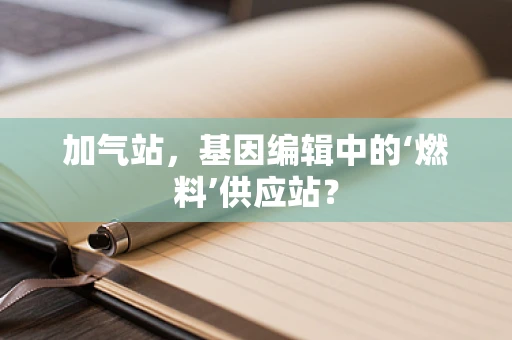加气站，基因编辑中的‘燃料’供应站？