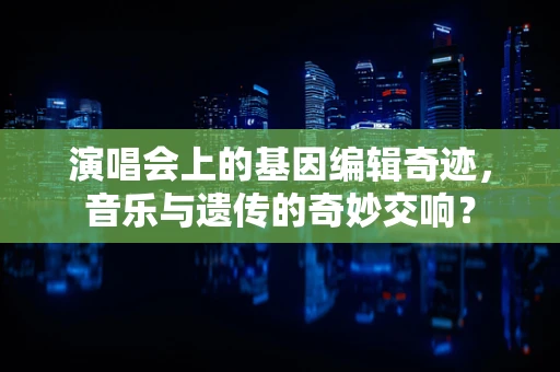 演唱会上的基因编辑奇迹，音乐与遗传的奇妙交响？