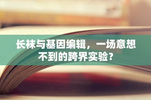 长袜与基因编辑，一场意想不到的跨界实验？
