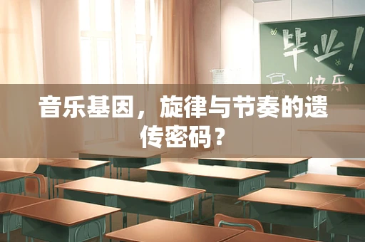 音乐基因，旋律与节奏的遗传密码？