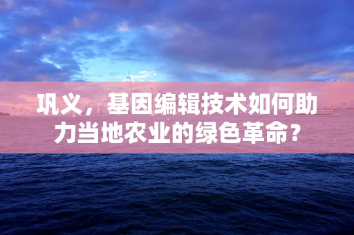巩义，基因编辑技术如何助力当地农业的绿色革命？