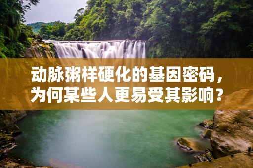 动脉粥样硬化的基因密码，为何某些人更易受其影响？