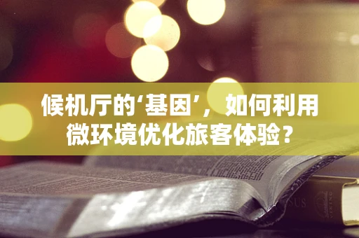 候机厅的‘基因’，如何利用微环境优化旅客体验？