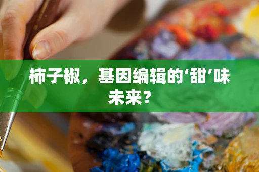 柿子椒，基因编辑的‘甜’味未来？