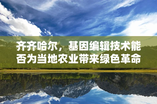 齐齐哈尔，基因编辑技术能否为当地农业带来绿色革命？