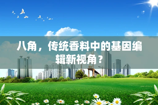 八角，传统香料中的基因编辑新视角？