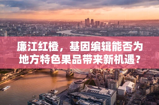 廉江红橙，基因编辑能否为地方特色果品带来新机遇？