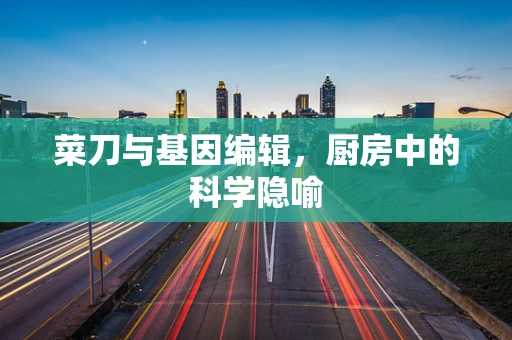 菜刀与基因编辑，厨房中的科学隐喻