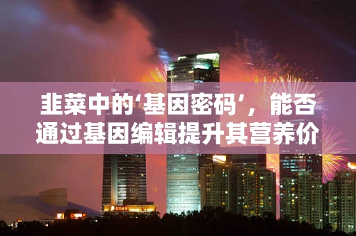 韭菜中的‘基因密码’，能否通过基因编辑提升其营养价值？