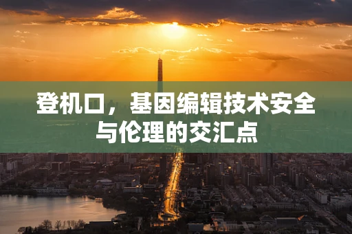 登机口，基因编辑技术安全与伦理的交汇点