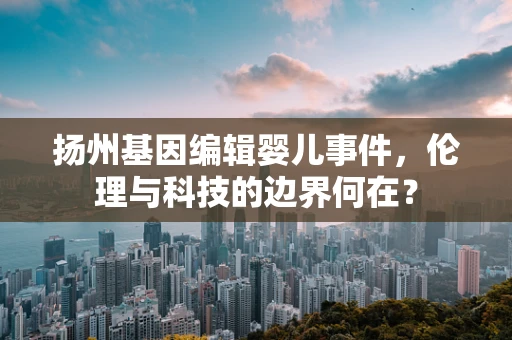 扬州基因编辑婴儿事件，伦理与科技的边界何在？