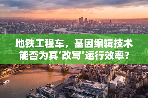 地铁工程车，基因编辑技术能否为其‘改写’运行效率？