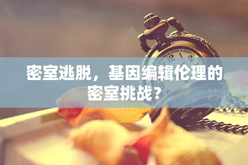 密室逃脱，基因编辑伦理的密室挑战？
