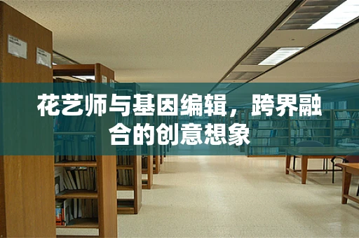 花艺师与基因编辑，跨界融合的创意想象