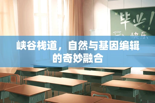 峡谷栈道，自然与基因编辑的奇妙融合