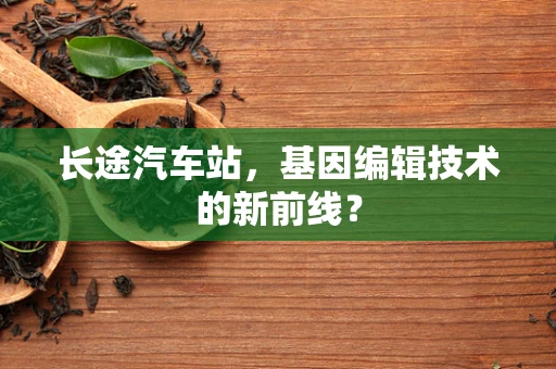 长途汽车站，基因编辑技术的新前线？