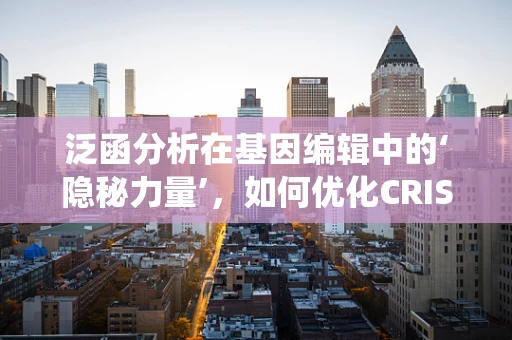 泛函分析在基因编辑中的‘隐秘力量’，如何优化CRISPR-Cas系统的效率？