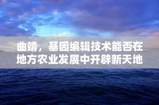 曲靖，基因编辑技术能否在地方农业发展中开辟新天地？