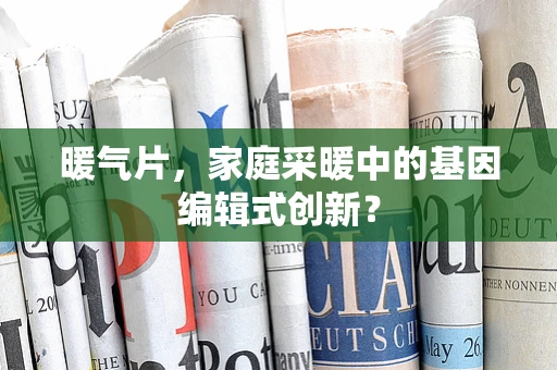 暖气片，家庭采暖中的基因编辑式创新？