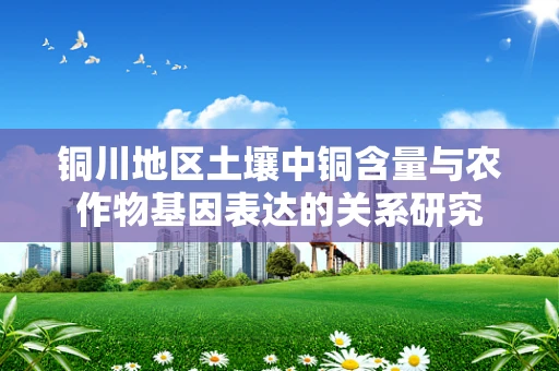 铜川地区土壤中铜含量与农作物基因表达的关系研究
