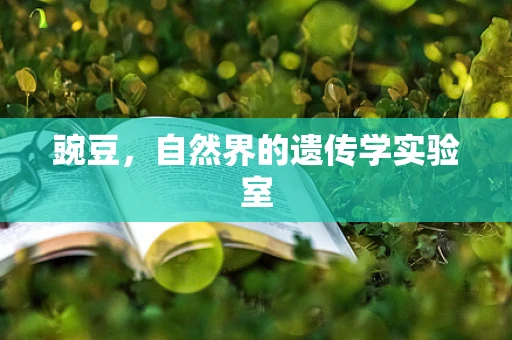 豌豆，自然界的遗传学实验室