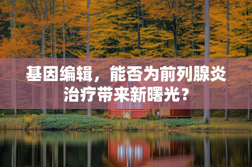 基因编辑，能否为前列腺炎治疗带来新曙光？