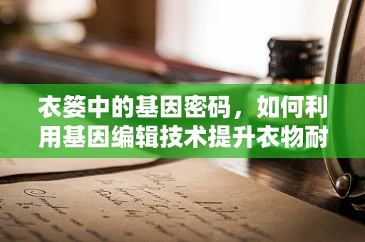 衣篓中的基因密码，如何利用基因编辑技术提升衣物耐用性？