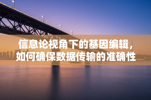 信息论视角下的基因编辑，如何确保数据传输的准确性与安全性？