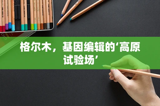格尔木，基因编辑的‘高原试验场’