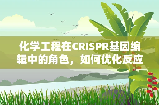 化学工程在CRISPR基因编辑中的角色，如何优化反应条件以提升效率？