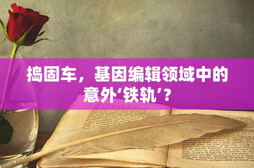 捣固车，基因编辑领域中的意外‘铁轨’？