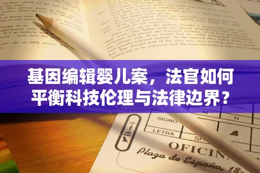 基因编辑婴儿案，法官如何平衡科技伦理与法律边界？