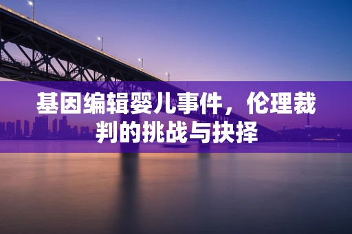 基因编辑婴儿事件，伦理裁判的挑战与抉择