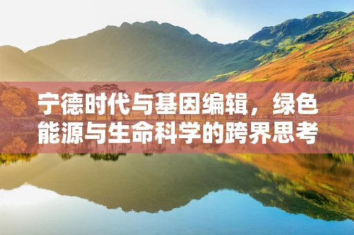 宁德时代与基因编辑，绿色能源与生命科学的跨界思考