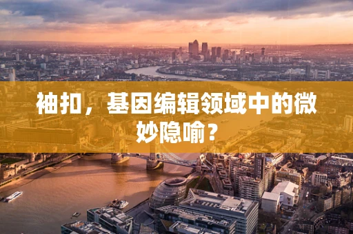 袖扣，基因编辑领域中的微妙隐喻？
