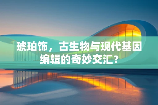 琥珀饰，古生物与现代基因编辑的奇妙交汇？
