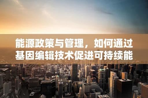 能源政策与管理，如何通过基因编辑技术促进可持续能源发展？