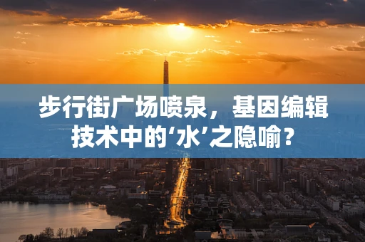 步行街广场喷泉，基因编辑技术中的‘水’之隐喻？