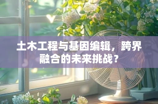 土木工程与基因编辑，跨界融合的未来挑战？