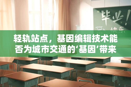 轻轨站点，基因编辑技术能否为城市交通的‘基因’带来革新？
