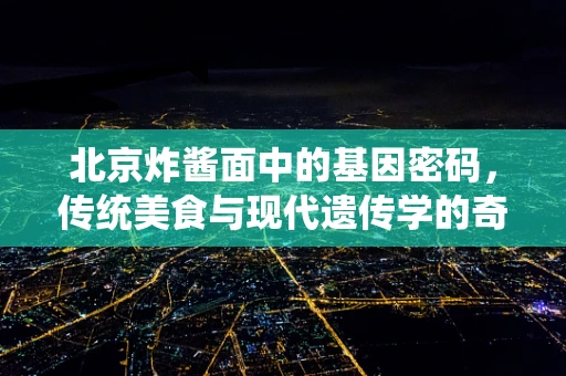 北京炸酱面中的基因密码，传统美食与现代遗传学的奇妙碰撞