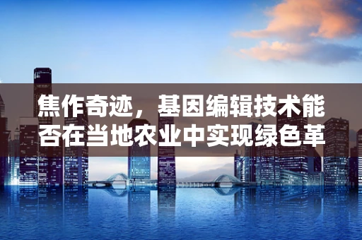 焦作奇迹，基因编辑技术能否在当地农业中实现绿色革命？