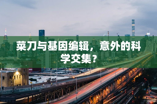 菜刀与基因编辑，意外的科学交集？