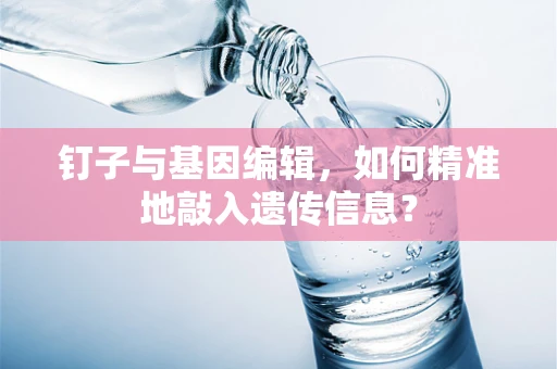 钉子与基因编辑，如何精准地敲入遗传信息？
