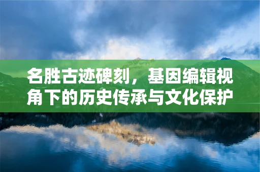 名胜古迹碑刻，基因编辑视角下的历史传承与文化保护