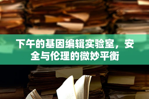 下午的基因编辑实验室，安全与伦理的微妙平衡
